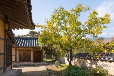 Yeongju, Kore - 15 Ekim 2014: genel Kore tradit görünümünü