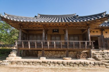 Yeongju, Kore - 15 Ekim 2014: Manjukjae Seonbichon Villa