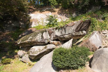 Yeongju, Kore - 15 Ekim 2014: levitative taş Buseoksa at 
