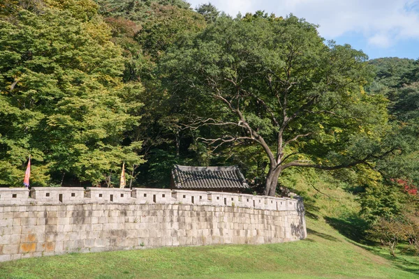 聞、韓国 - 2014 年 10 月 14 日: Mungyeongsaejae の城壁 — ストック写真