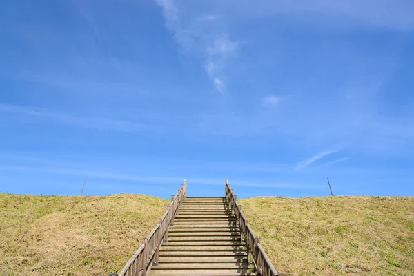 Stairs at a hill — Stock Photo, Image