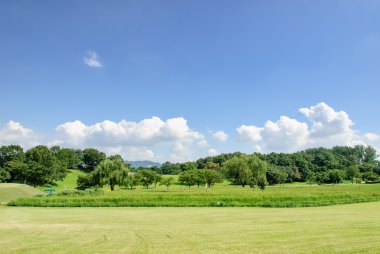 Seul Olimpiyat Parkı güneşli bir günde
