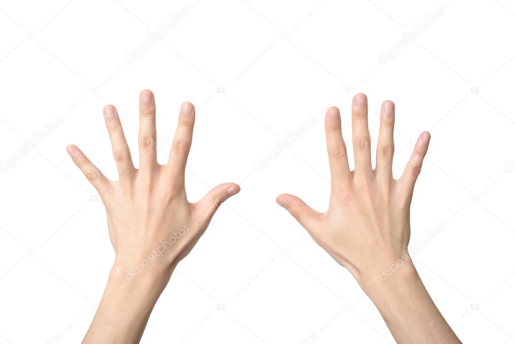 hand sign of number ten