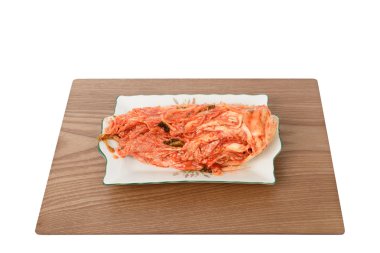 bir plaka üzerinde kesilmemiş Gimchi