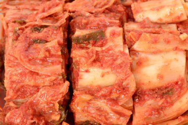 closeup kesilerek Gimchi