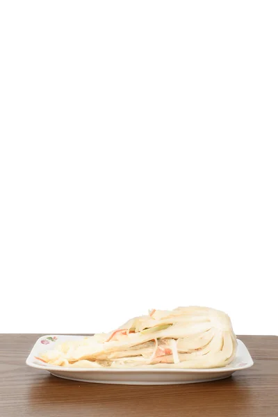 Ungeschnittene weiße Gimchi — Stockfoto