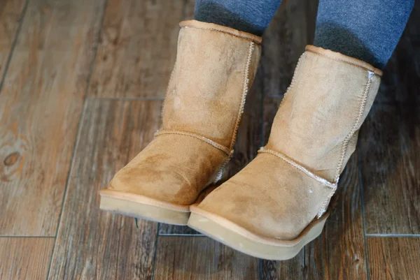 Nahaufnahme von Ugg Boots — Stockfoto