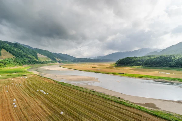 Paisagem do rio soyang — Fotografia de Stock