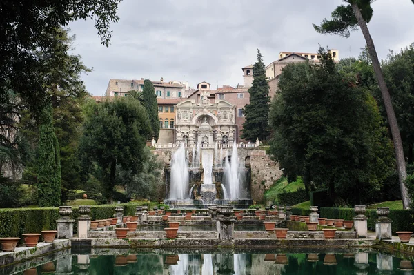 Tivoli, İtalya - 28 Ocak 2010: Fontana dell'Organo — Stok fotoğraf