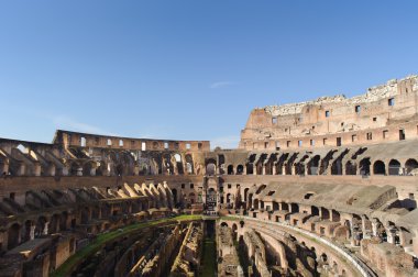 Rome, İtalya - 21 Ocak 2010: Colosseum (Colosseo)