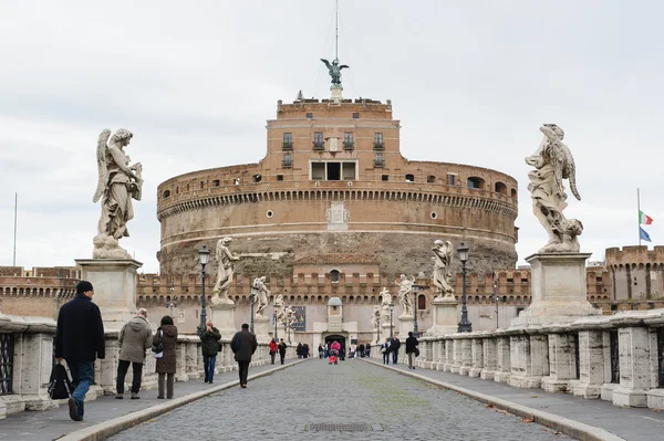 로마, 이탈리아-2010 년 1 월 27 일: 거룩한 천사의 성 — 스톡 사진