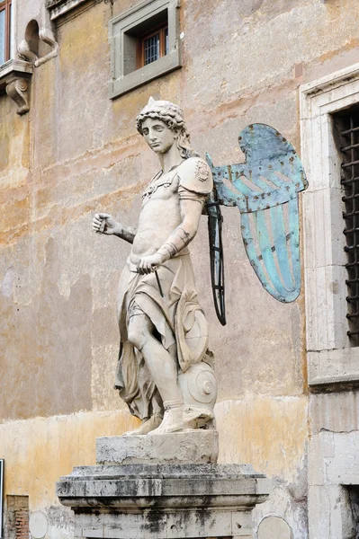 Rom, Italien - 27 januari, 2010: Staty av Saint Michael — Stockfoto