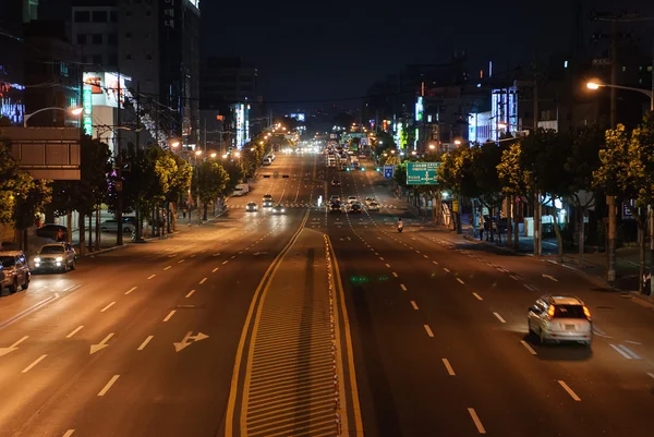 Seoul, Korea - 12. August 2006: Nachtansicht der Nambu-Umgehungsstraße in s — Stockfoto