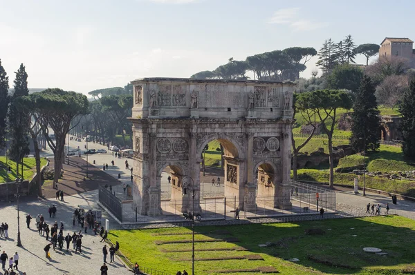 ROME, ITALY - JANUARY 21, 2010: Arch of Constantine — Stock Photo, Image