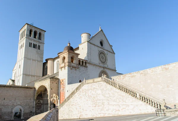 ASSISI, ITALY - JANUARY 23, 2010: Basilica of San Francesco d'As — Stock Photo, Image