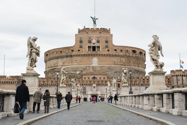 ROMA, ITALIA - 27 DE ENERO DE 2010: Castillo del Santo Angel Fotos De Stock