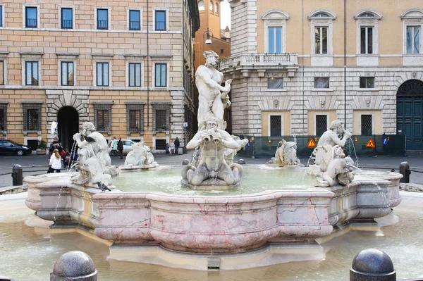 Rom, italien - 27. januar 2010: fontana del moro — Stockfoto