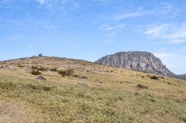 Witse-Oreum ve Hallasan dağ Plato peyzaj