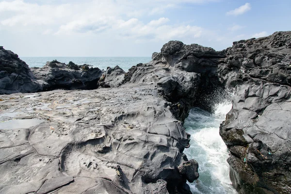 Paisaje de costa en Jeju, Corea . —  Fotos de Stock