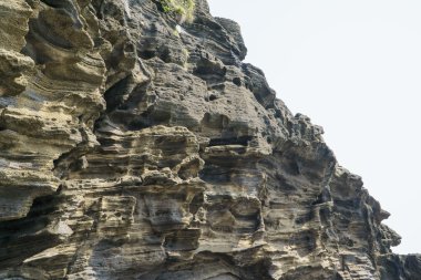 Jeju adasında Yongmeori sahilinde tortul