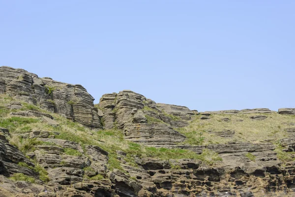 Sedimentgestein an der Yongmeori-Küste auf der Insel Jeju — Stockfoto