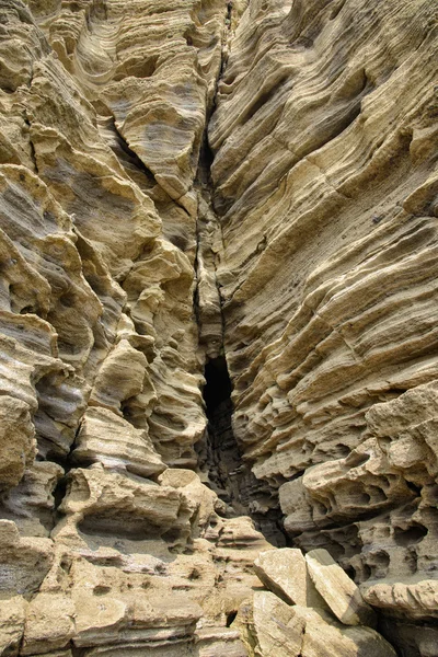 Sedimentary rock at Yongmeori coast in Jeju island — Stock Photo, Image