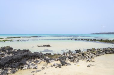 Jeju Adası Woljeongri beach