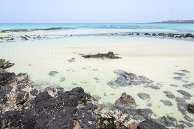 Jeju Adası Woljeongri beach