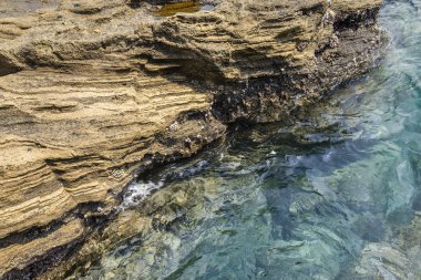 Yoengmeri Beach deki Jeju garip kayalar