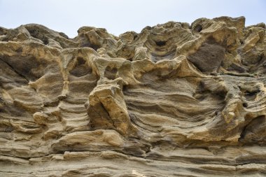 Yoengmeri Beach deki Jeju garip kayalar