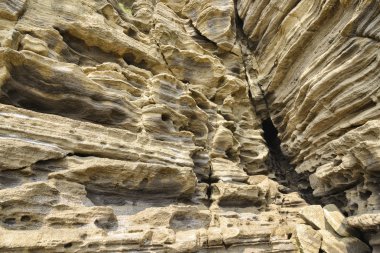 Yoengmeri Beach deki Jeju garip kayalar