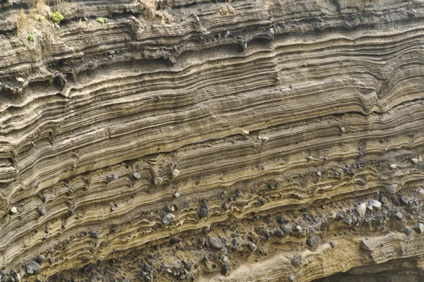 Depósito piroclástico em Suwolbong, na ilha de Jeju — Fotografia de Stock