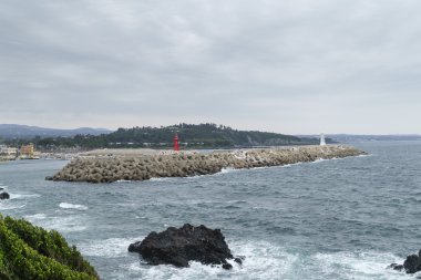 Jeju Adası limanında Hahyo.
