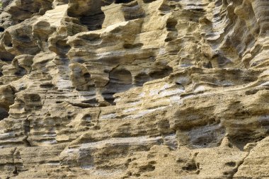 Yoengmeri Beach deki Jeju garip kayalar
