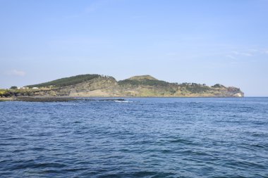 Bütün Songaksan görünümü dağ jeju Adası