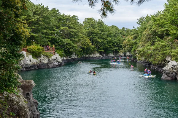 Jeju-do, Coréia - 12 de abril de 2015: Estuário de Soesokkak — Fotografia de Stock