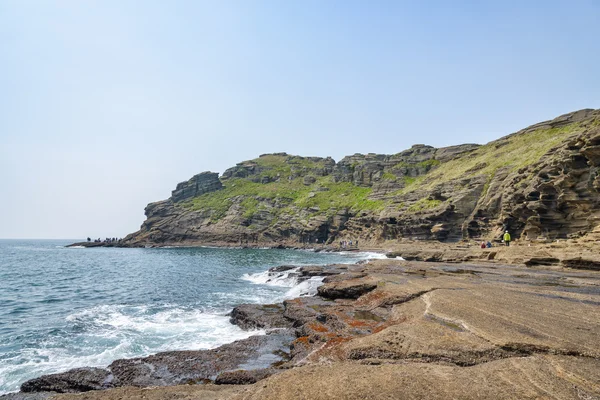 Jeju-do, Korea - 11. April 2015: Blick auf die Yongmeori-Küste in — Stockfoto