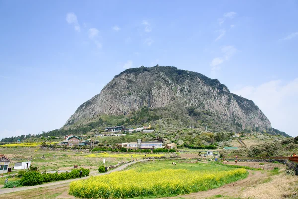 Jeju-do, Korea - April 11. 2015: Sanbangsan Mountain — Stock Photo, Image