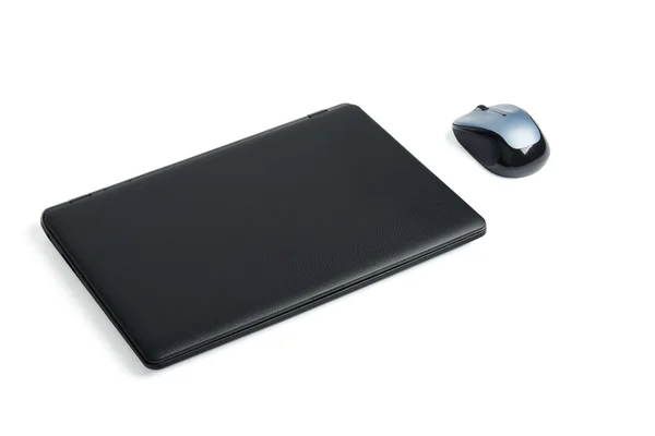 Laptop with mouse — Stock Photo, Image