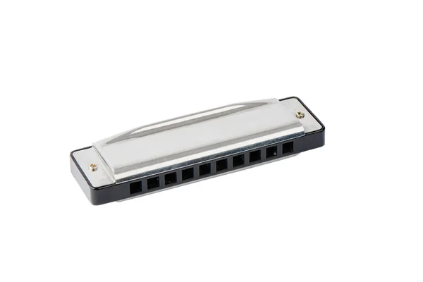 Small steel harmonica — Stock Photo, Image