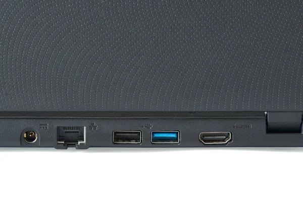 Backside view of laptop computer — Stock Photo, Image