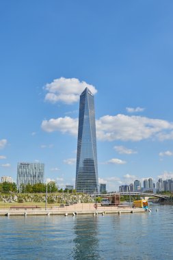 Songdo, Korea - September 07, 2015: Northeast Asia Trade Tower