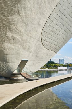 Songdo, Kore - 07 Eylül 2015: Tribowl Kültür Merkezi