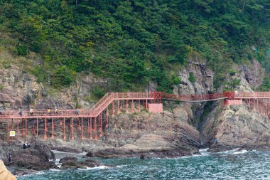 Busan, Korea - September 20, 2015: Songdo Coast Bolle-gil Walkwa