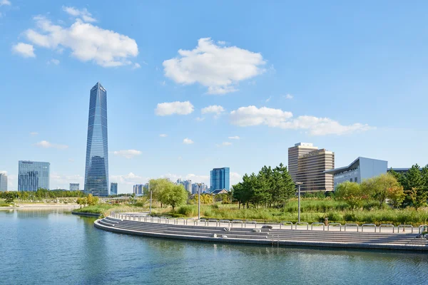 Songdo, Corea - 07 settembre 2015: Songdo International Busines — Foto Stock