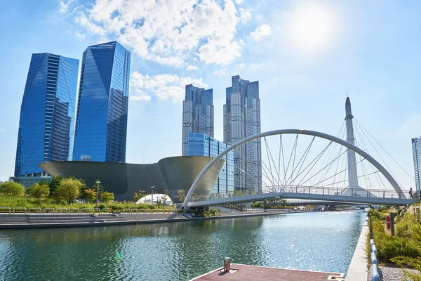 Songdo, Corea - 07 settembre 2015: Songdo International Busines — Foto Stock