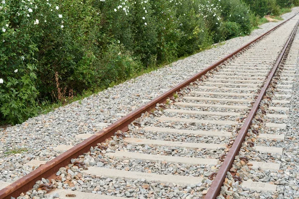 Primo piano della ferrovia — Foto Stock