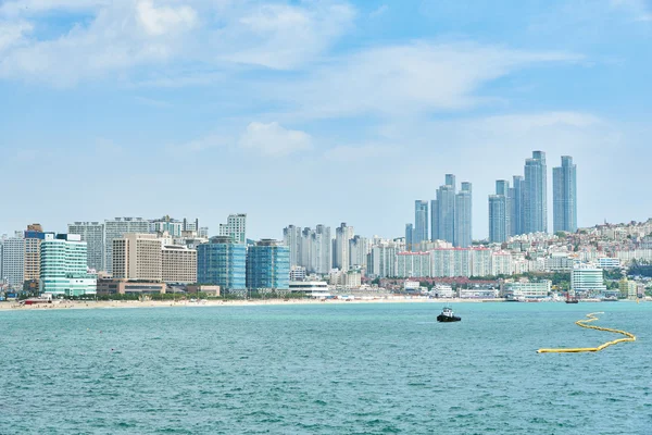 景观的海云台海水浴场 — 图库照片