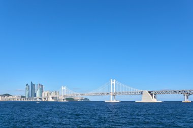 Gwangan büyük köprü ve deniz şehir