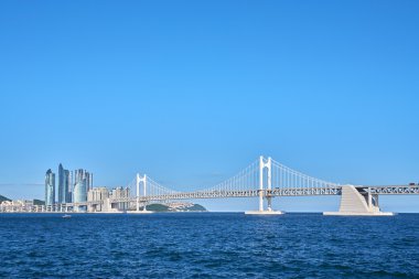 Gwangan büyük köprü ve deniz şehir